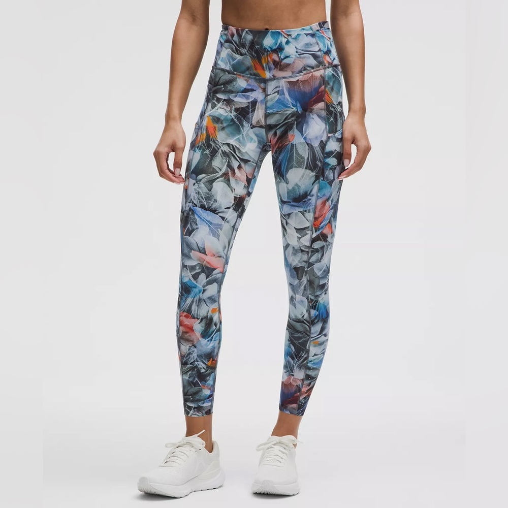NWT Lululemon Fast and Free High-Rise Tight 25" Luminescent Floral Multi
